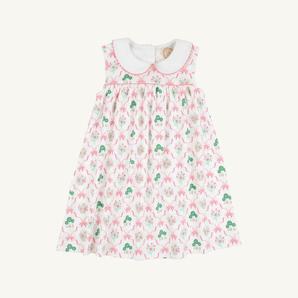 Sleeveless Dress-Boxwood & Bows
