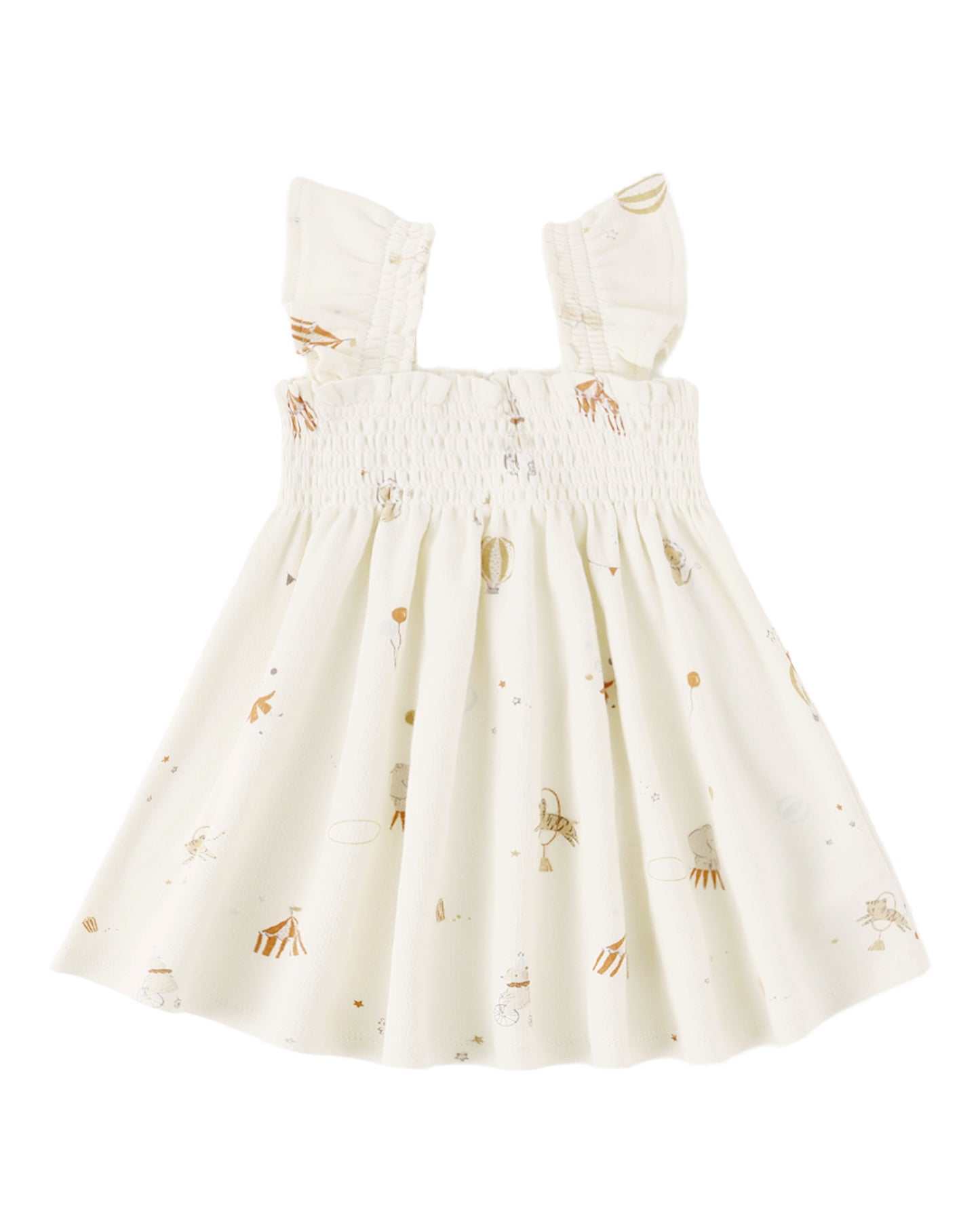 Smocked Jersey Dress - Carnival