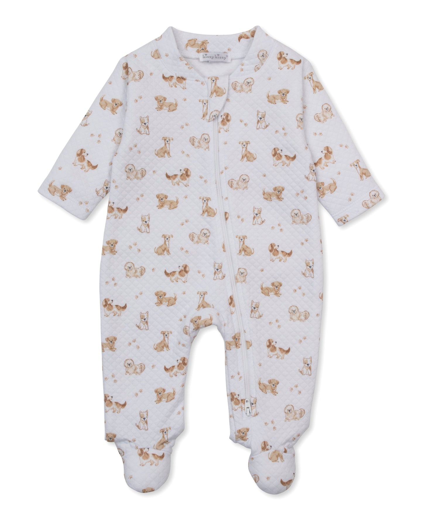 Jacquard Print Zip Footie
