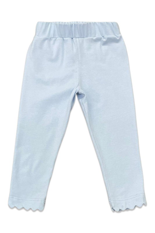 Blue Scallop Legging