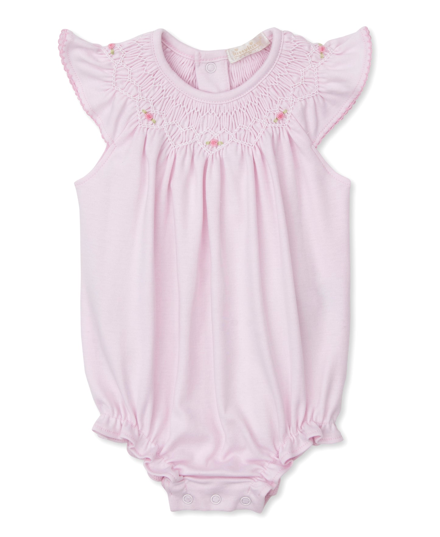 Pink Bishop Bubble w/ Hand Smocking