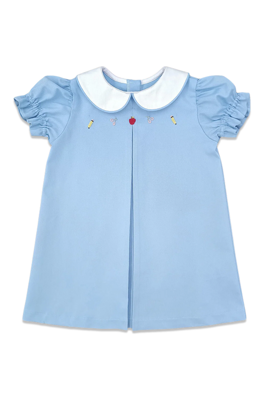 Blue School Supplies Dress