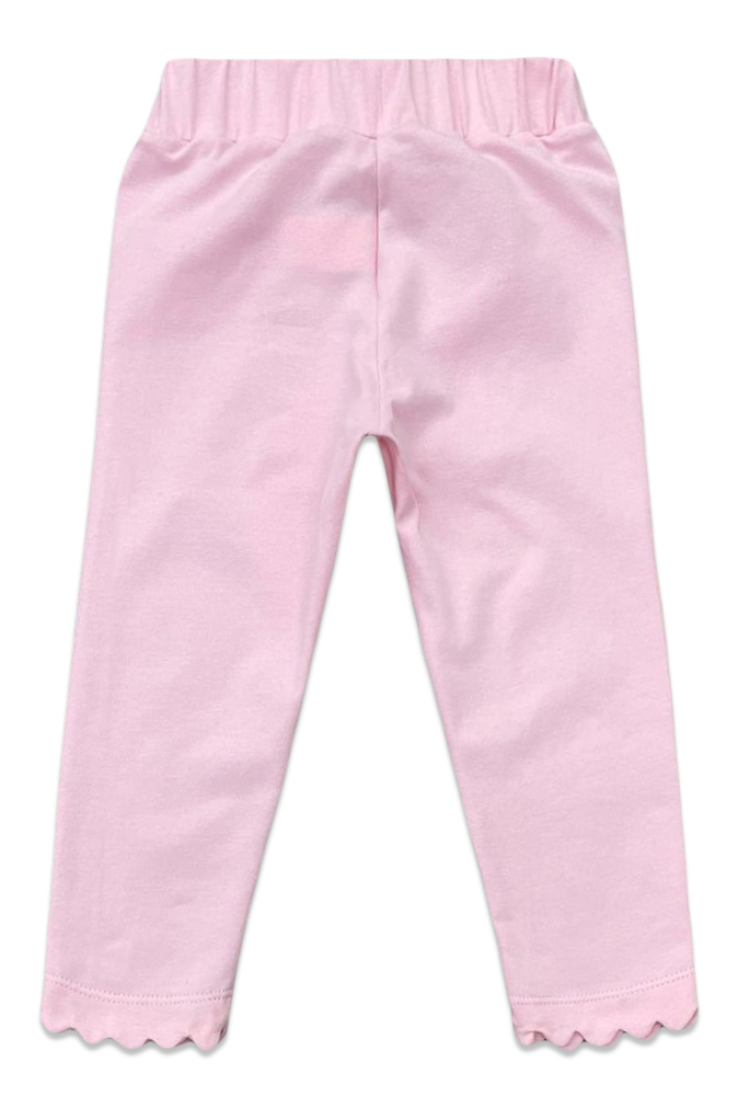Pink Scallop Legging