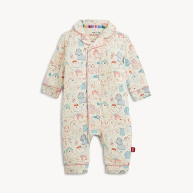 Poodle Pawlor Romper W Piping