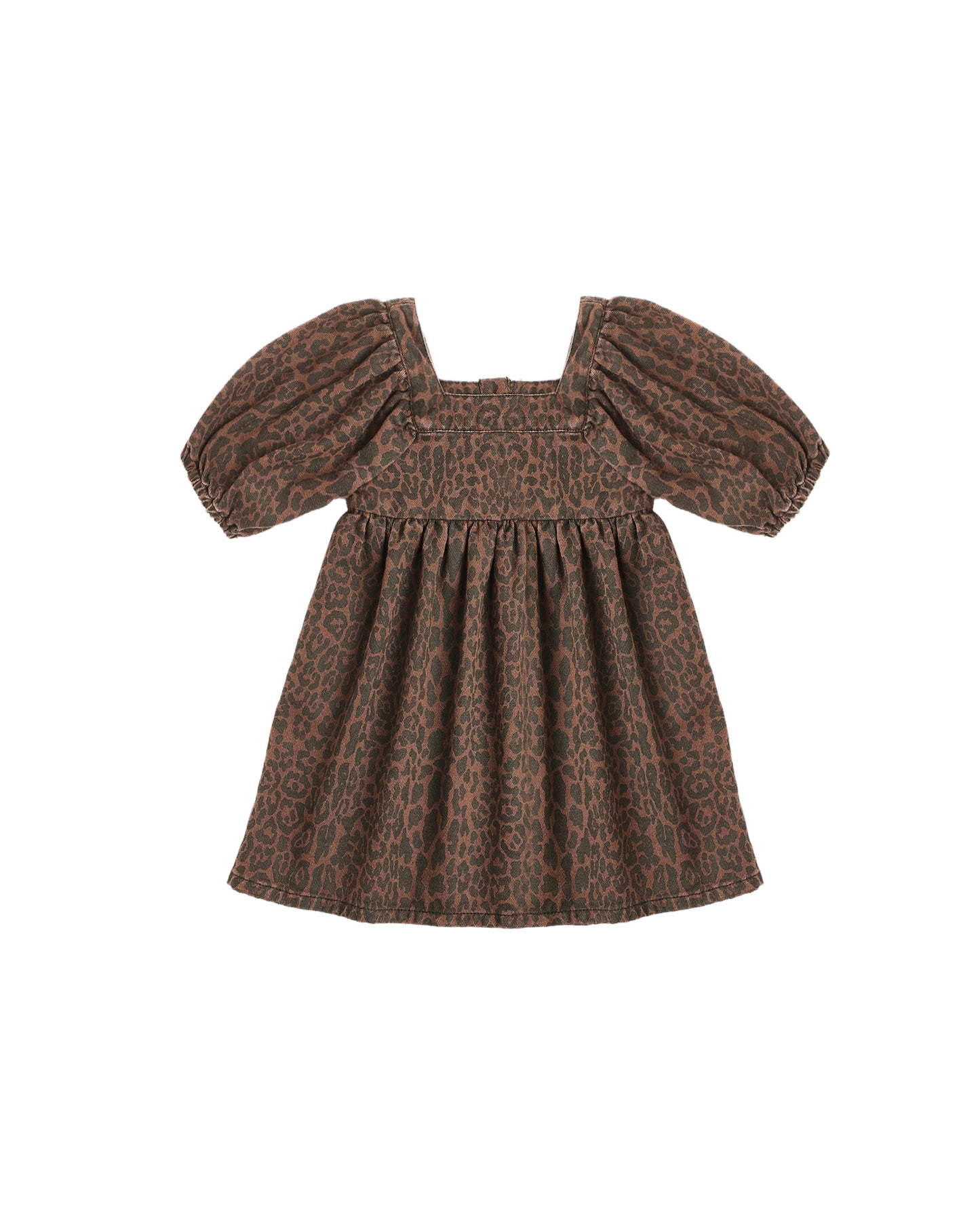 Gretta Babydoll Dress - Leopard