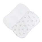 Tiny Baby Sheep - Boy Printed Pima Burp Cloth Set