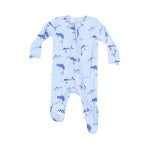 Deep Sea Fishing Blue 2 Way Zipper Footie