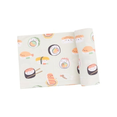 Sushi Green  Swaddle Blanket