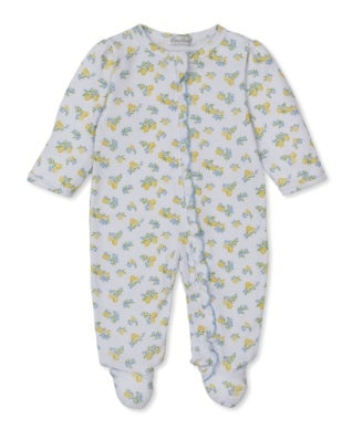 Lemon Blossom Print Footie