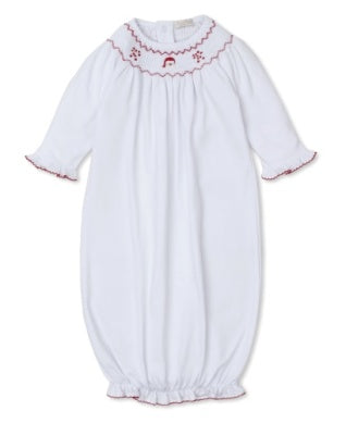 CLB Holiday Medley 24 Smocked Sack White, Red