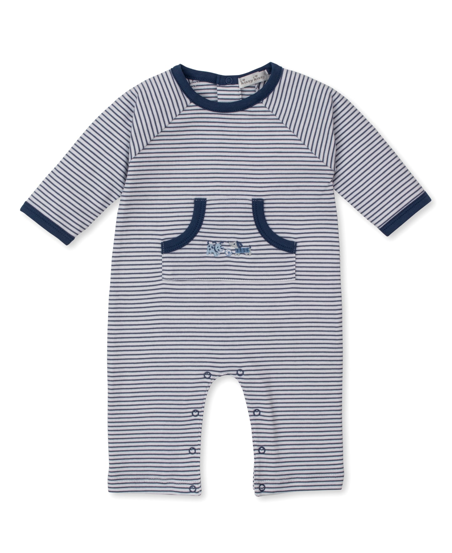 Puppy Park Fun Navy Stripe Playsuit