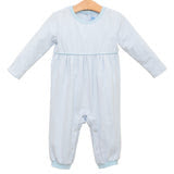 Bennett Romper- Light Blue Stripe
