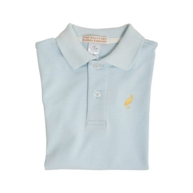 Prim And Proper Polo - Buckhead Blue Bellport Butter Yellow