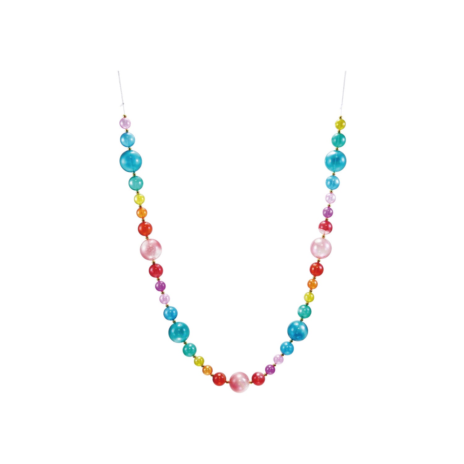 72"L Plastic Ball Garland, Multi Color
