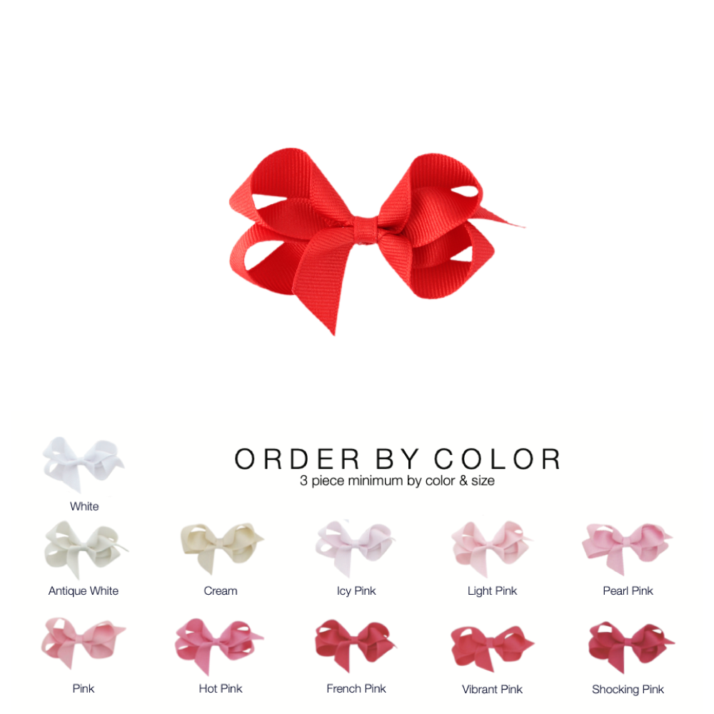 3" Grosgrain Bow by Color