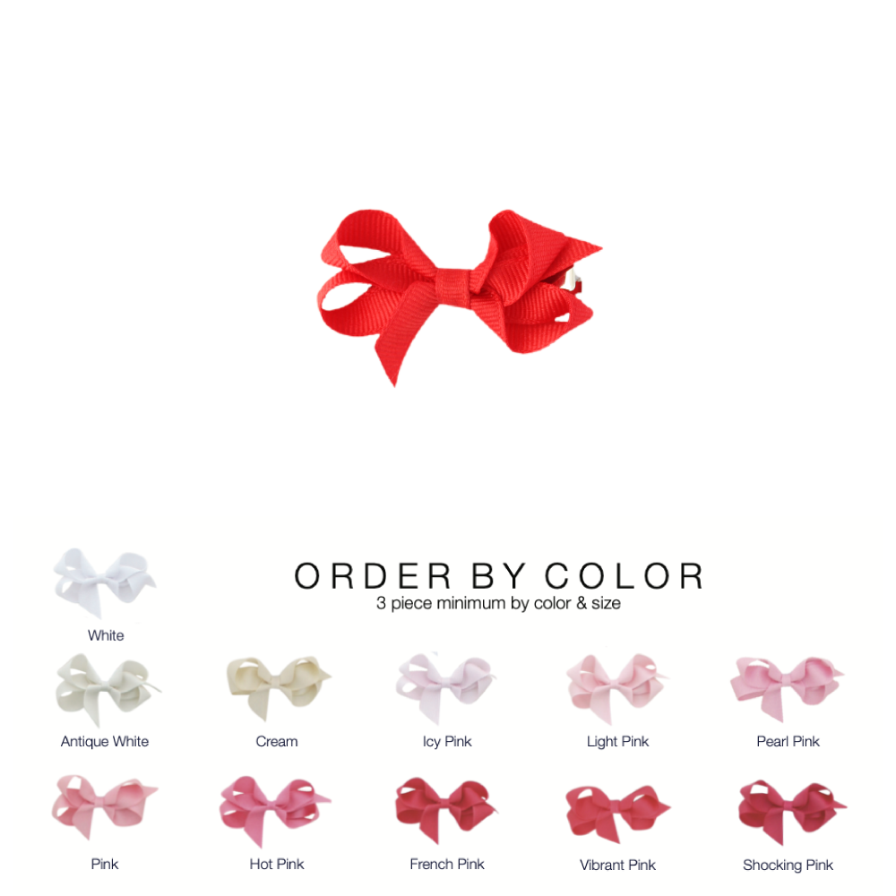 2" Grosgrain Bow by Color
