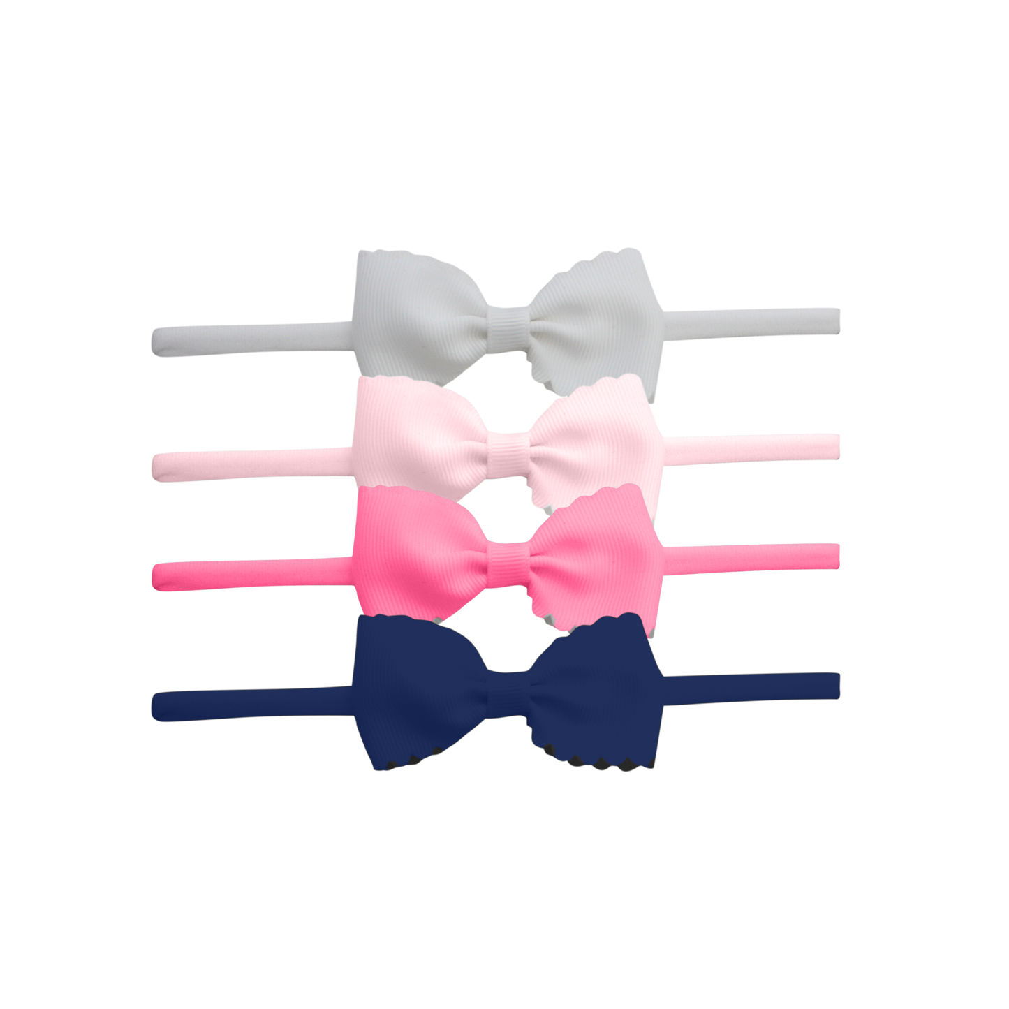 Scallop Bow Baby Headband