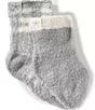 CozyChic Lite® Baby Plaid Sock Set-Moonbeam Cream