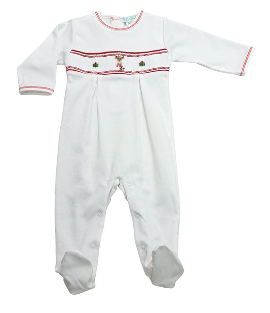 Baby Threds Reindeer Smocked Boy Footie
