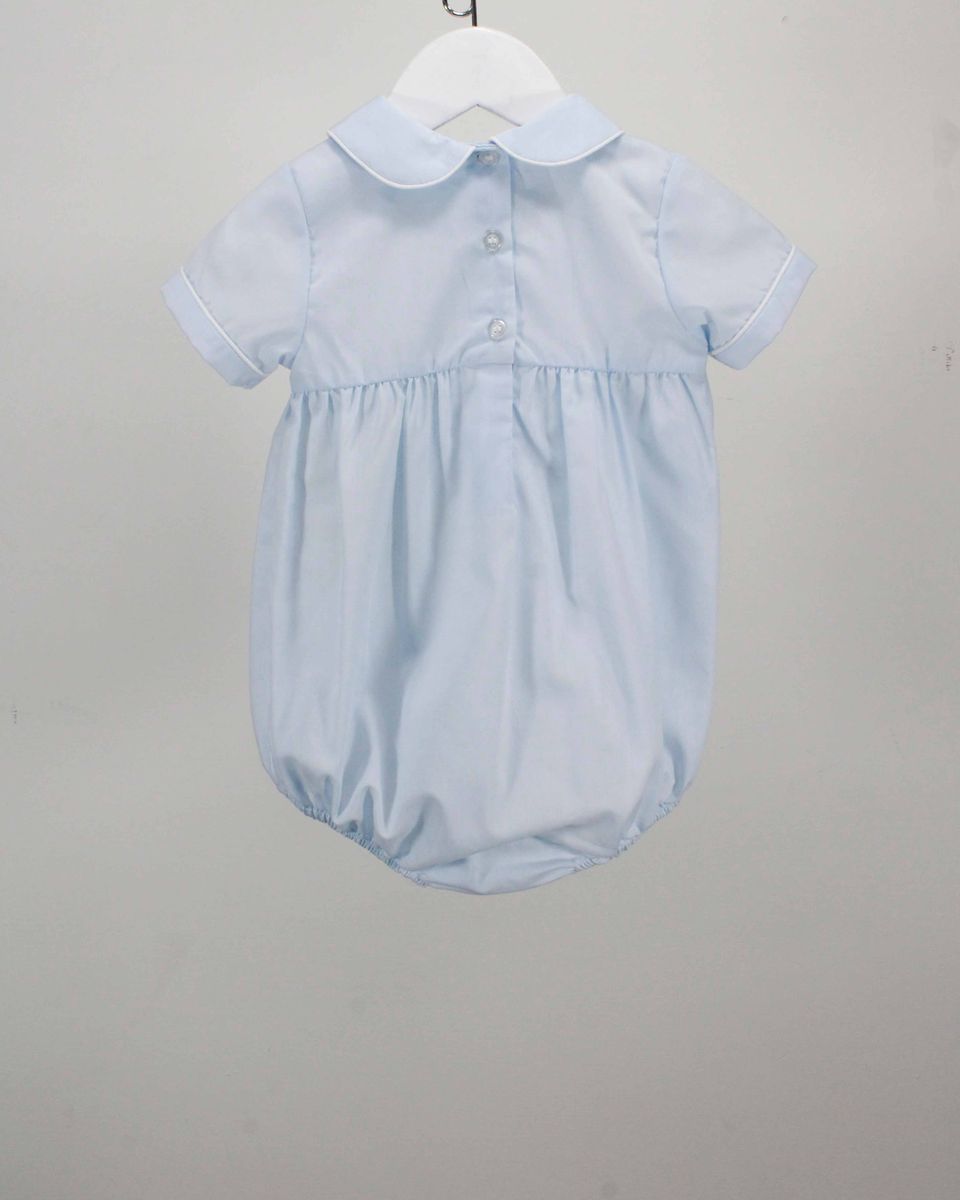 Light Blue Boy Bubble w/White Lace