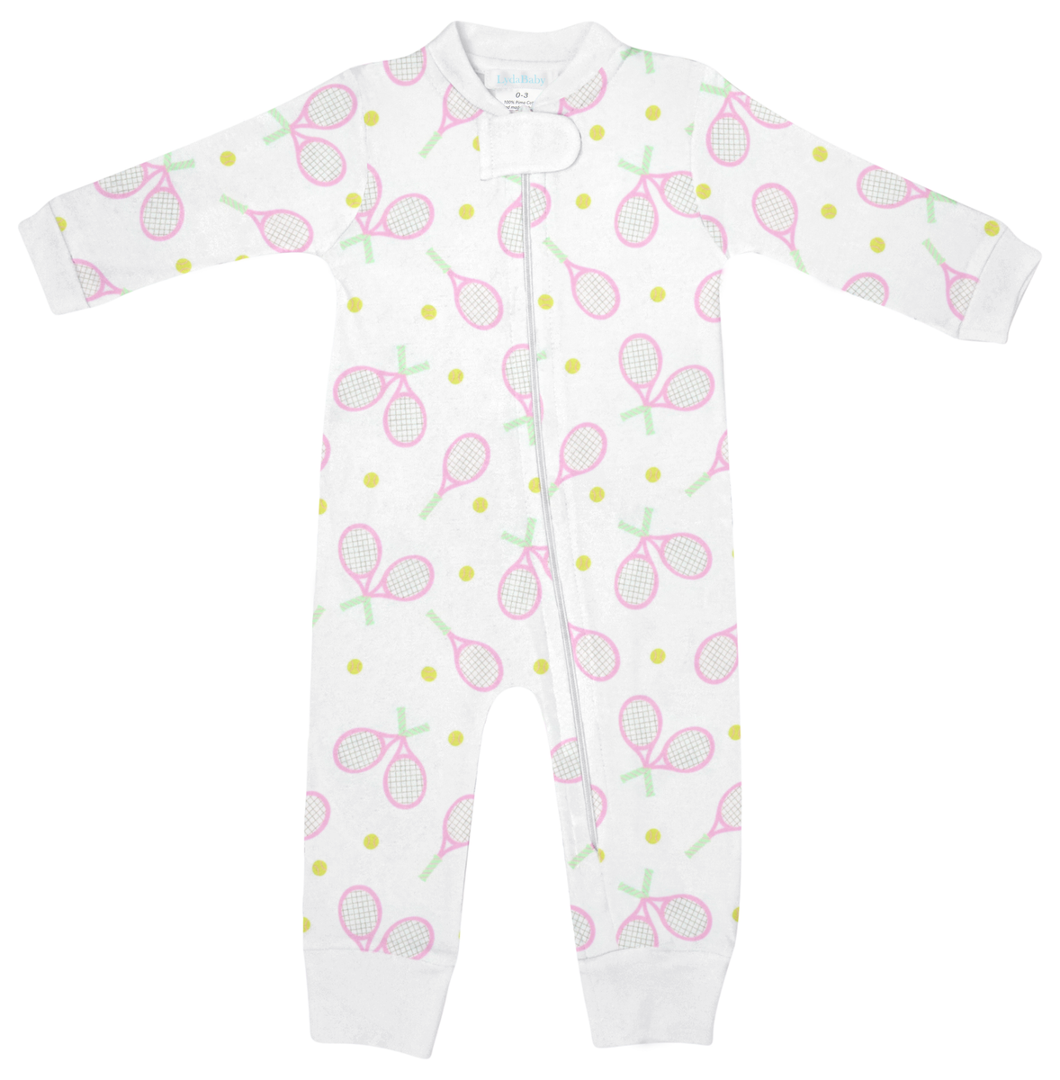 Pink Tennis Zip Footie