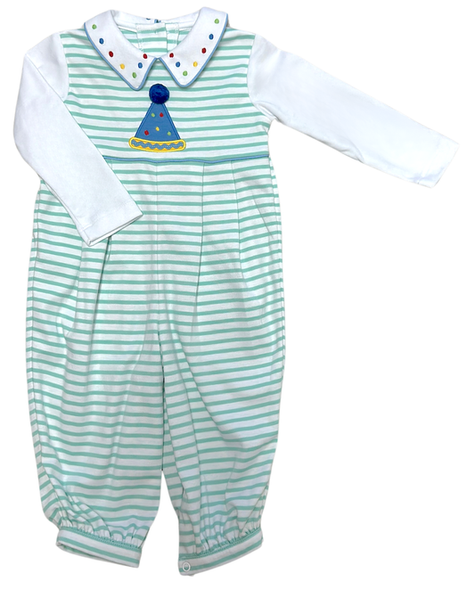 Birthday Hat Boys Romper