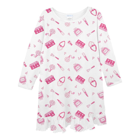Tiny Blush Long Sleeve Nightgown