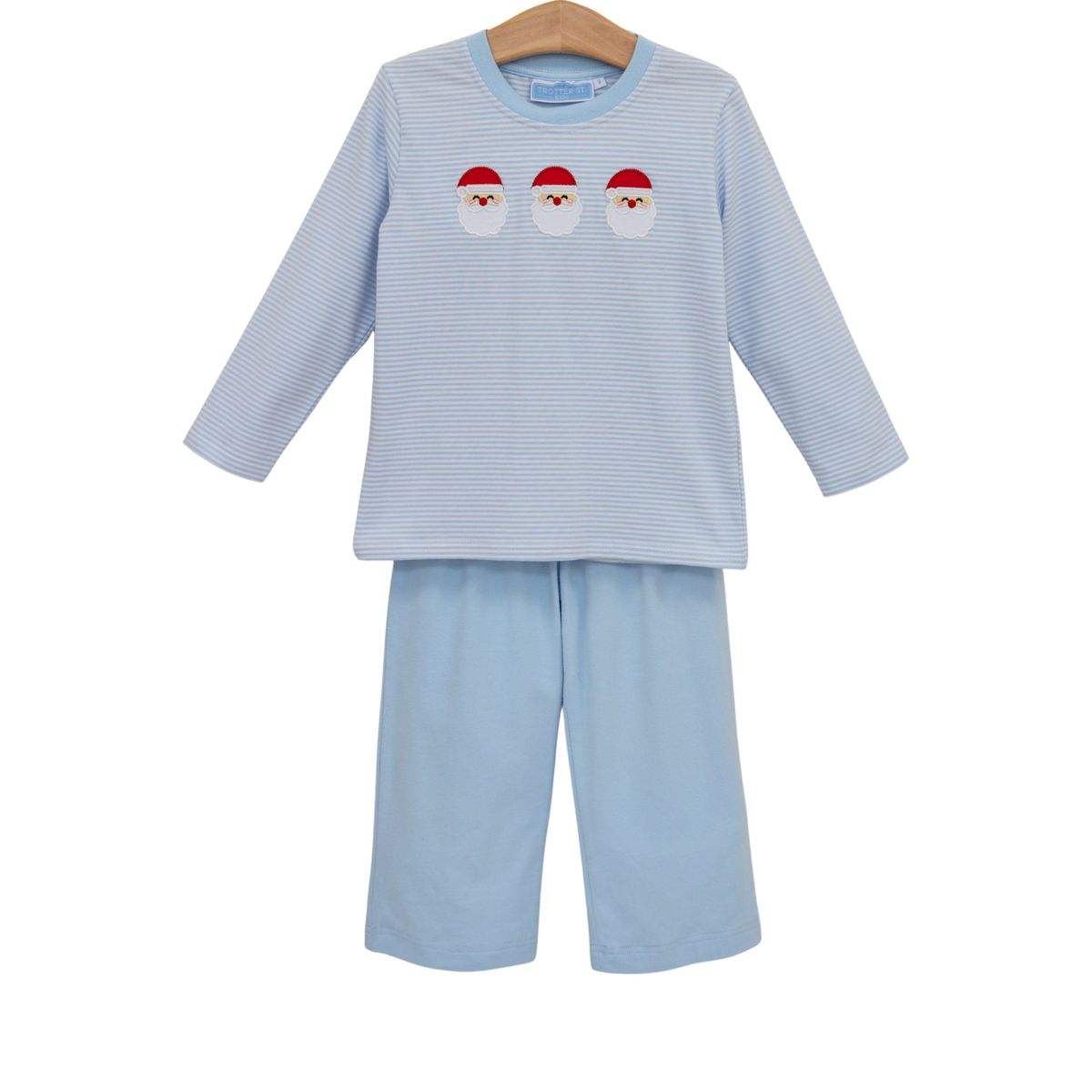Santa Trio Pant Set-Blue