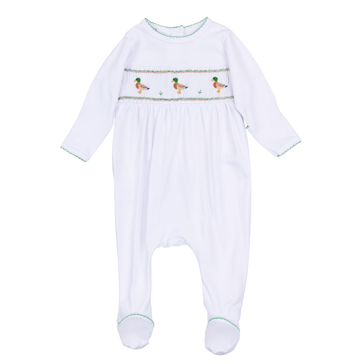 Mallard Moments Smocked Footie