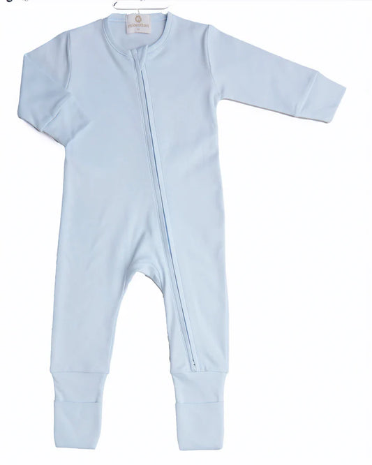 Mike Zipper Romper - Blue