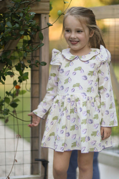 Collard Capers Fig Dress Long Sleeve