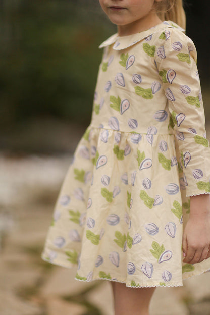Collard Capers Fig Dress Long Sleeve