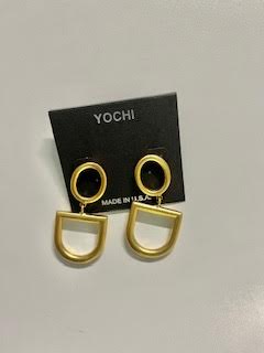 Gold Oval Drop