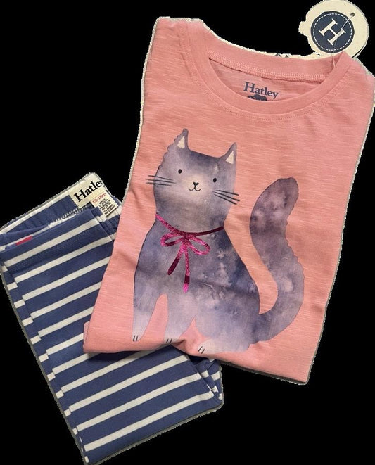 Kitty Graphic Tee and Legging Set