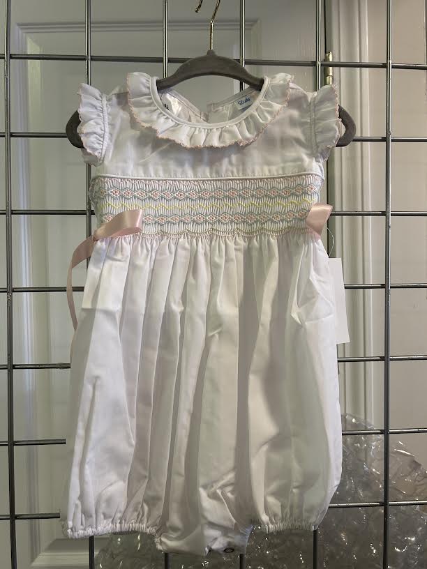 Pastel Smocked Bubble with Ribbons