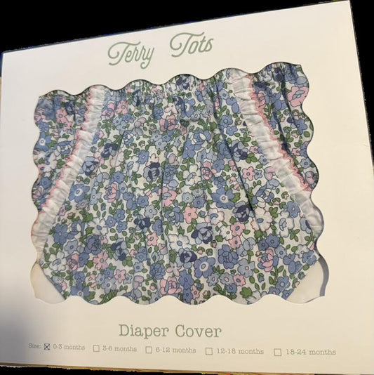 Diaper Cover – Blue Floral