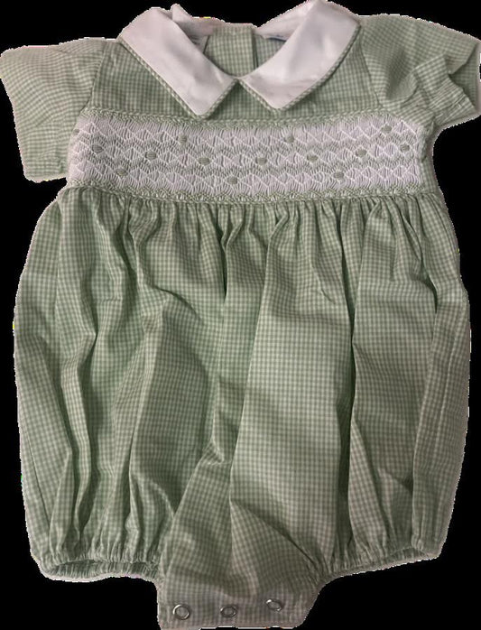 Noah Lt Green Geo Smock Bubble