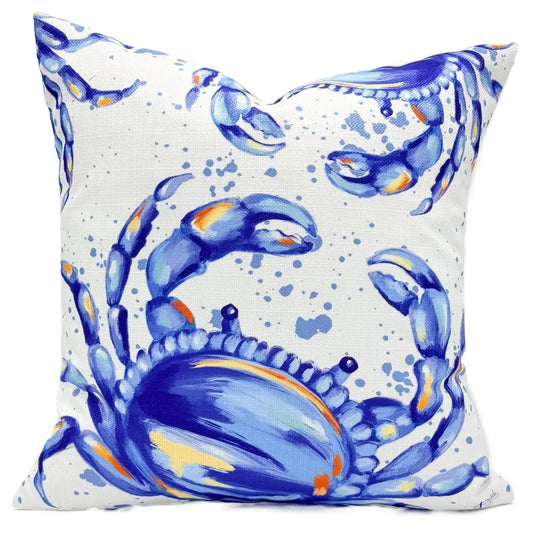 Blue Crabs Pillow