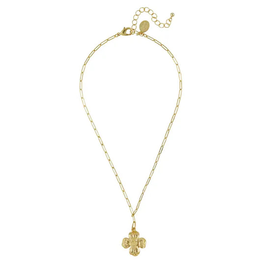 Dogwood on Paperclip Chain Necklace