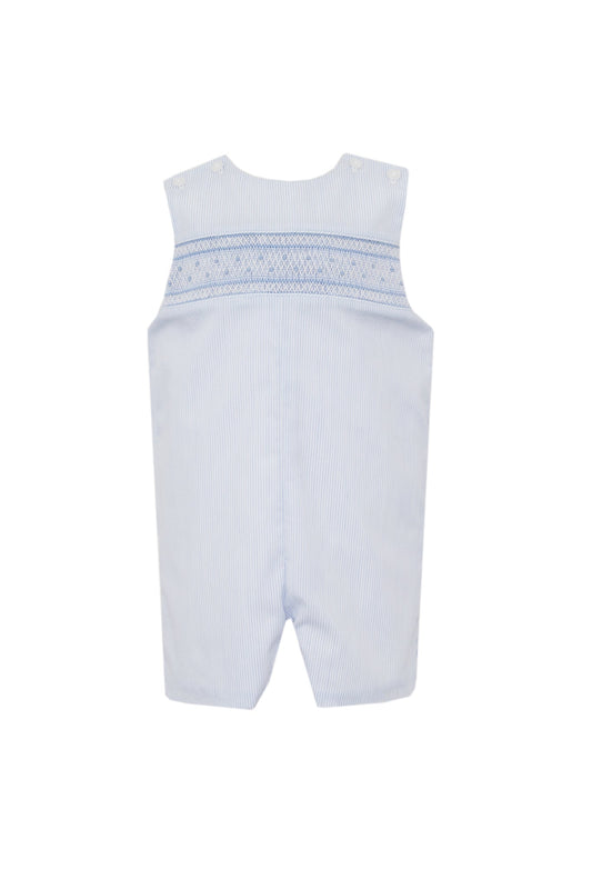 Blue Striped John John Smocked