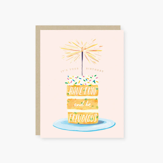 Fun and frivolous sparkler cake