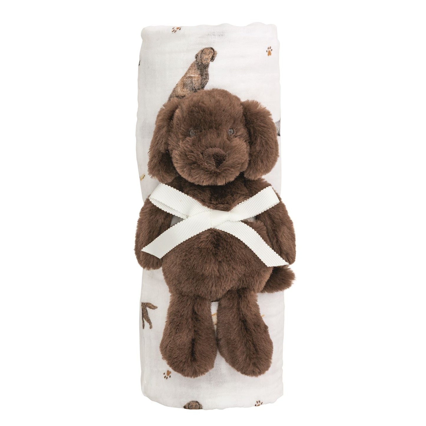 Lab Swaddle & Rattle Set