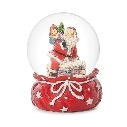 Santa in Bag Snowglobe