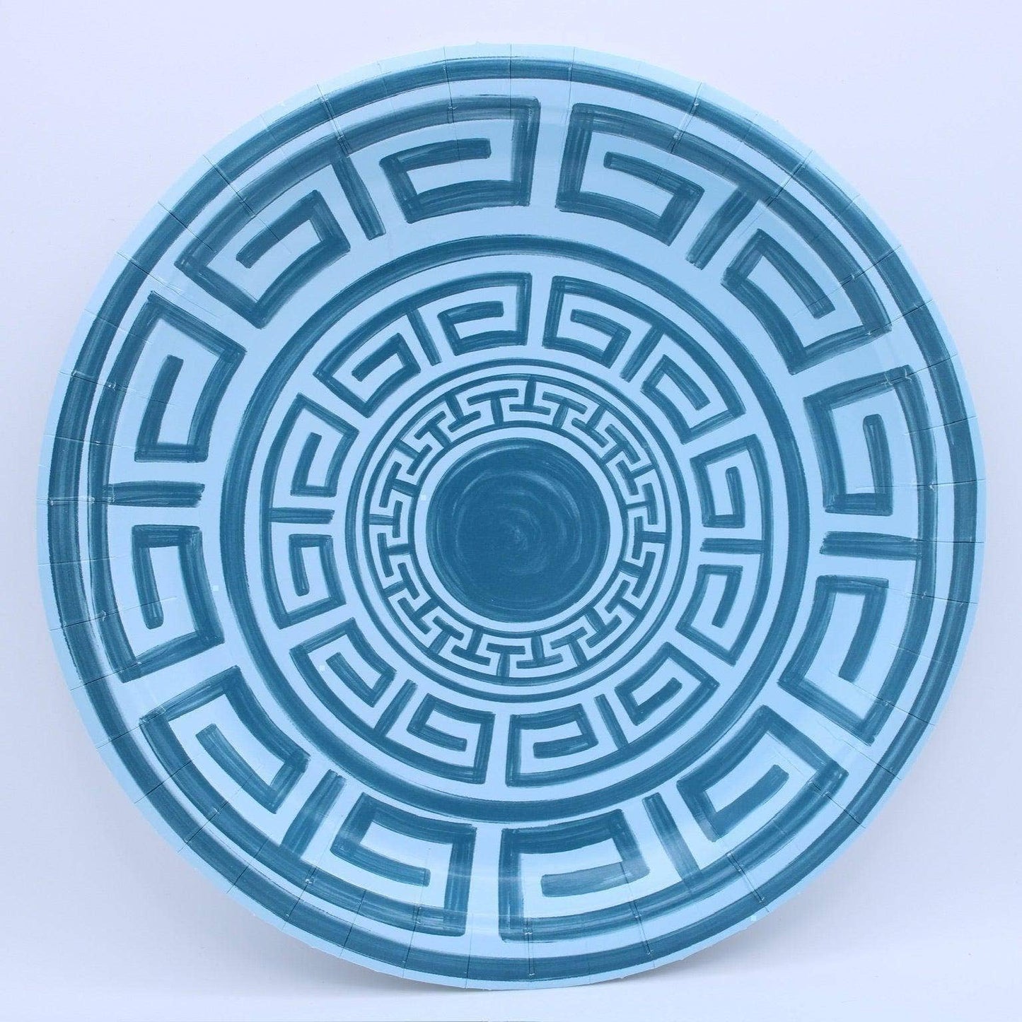 Santorini Key Pavilion Dinner Plates - 8 per pack in Navy & Sky
