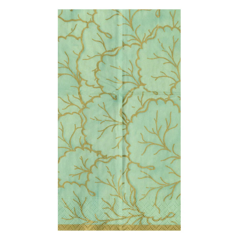 Gilded Majolica Celadon Napkins