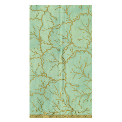 Gilded Majolica Celadon Napkins