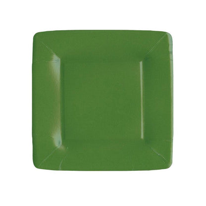 Grosgrain Hunter Green Square Plate
