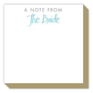 A Note From The Bride Luxe Notepad