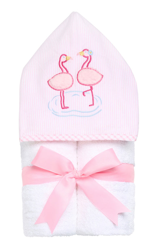 Flamingo Applique Everykid Towel