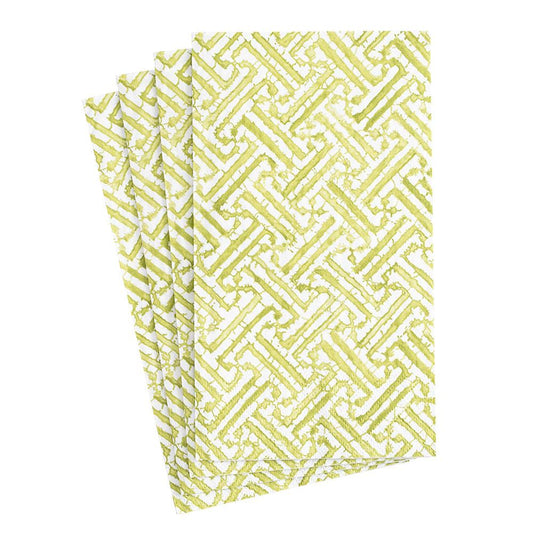 Fretwork Moss Green Napkin